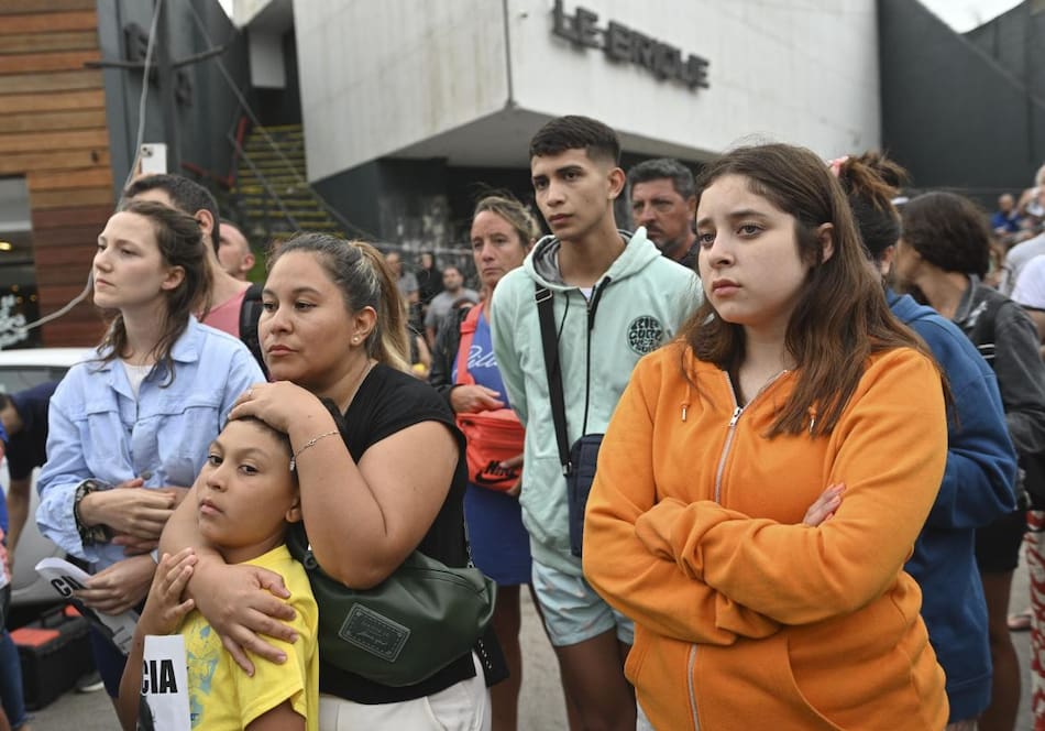 Marcha en Villa Gesell a tres años del crimen de Fernando Báez Sosa. Foto: Telam.