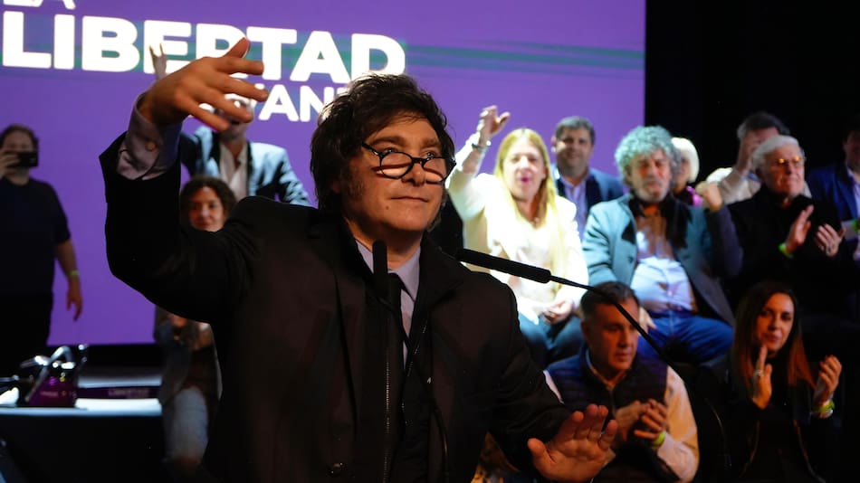 Javier Milei en Junín.