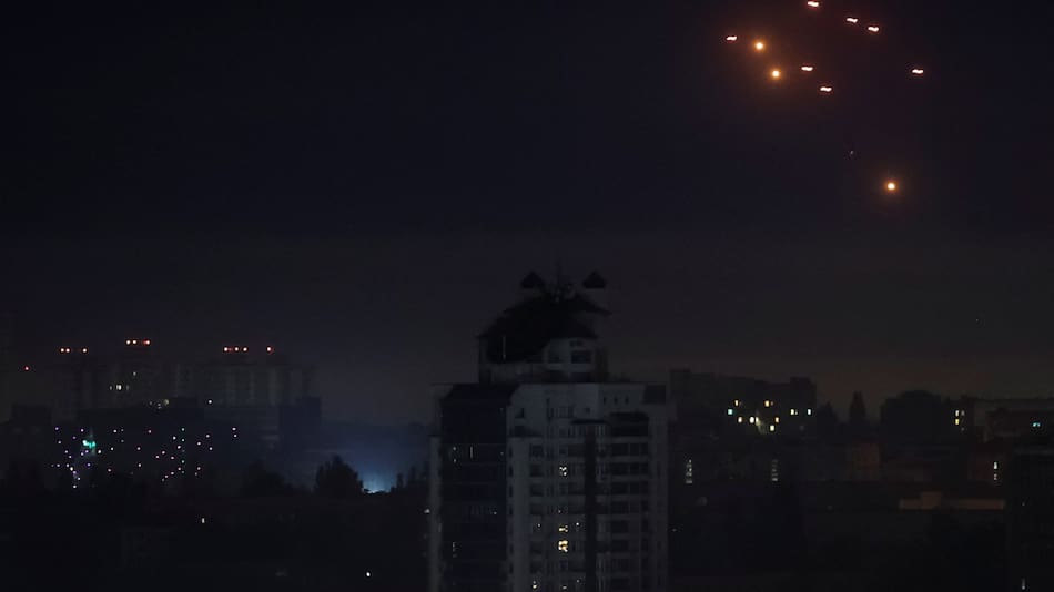Ataque con drones de Rusia a Ucrania. Foto: Reuters/Gleb Garanich.