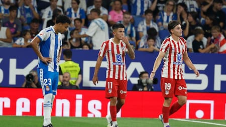 Julián Álvarez y Thiago Almada; Atlético de Madrid.