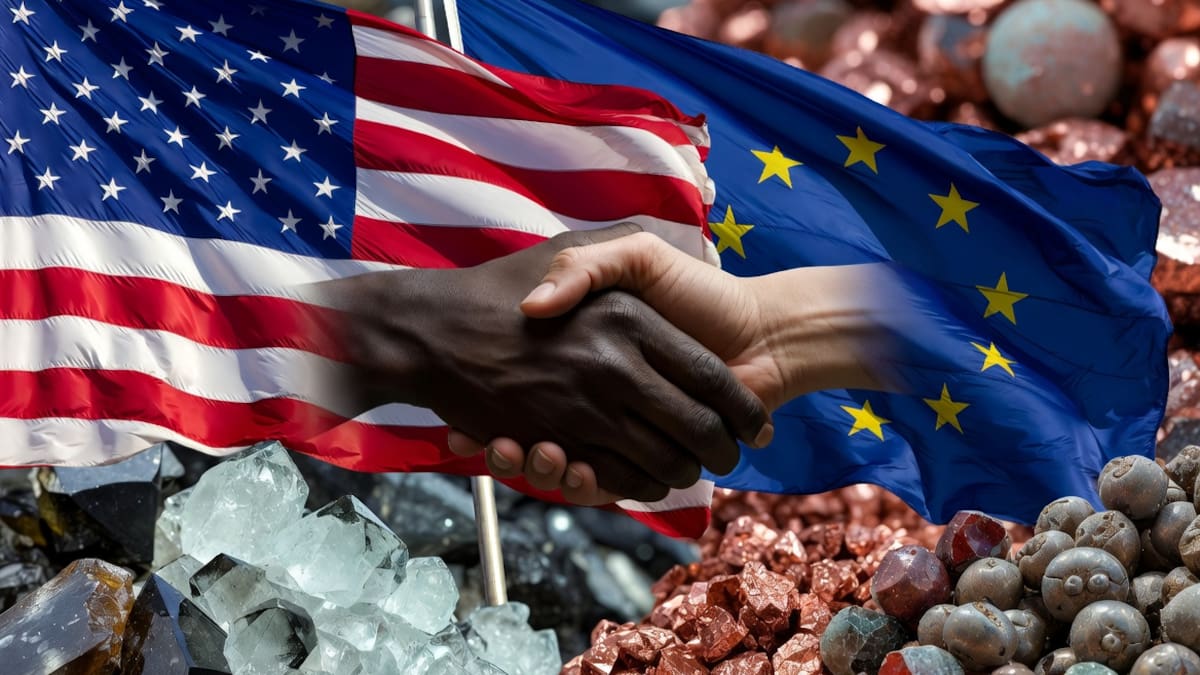Estados Unidos y la Unión Europea firman un acuerdo clave respecto a minerales críticos.