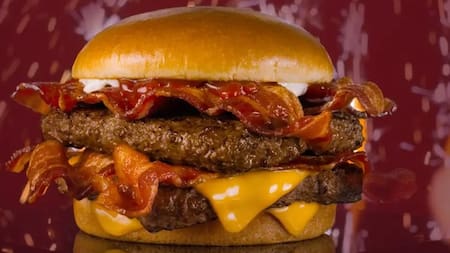 Hamburguesa. Foto: Instagram @wendys_ar