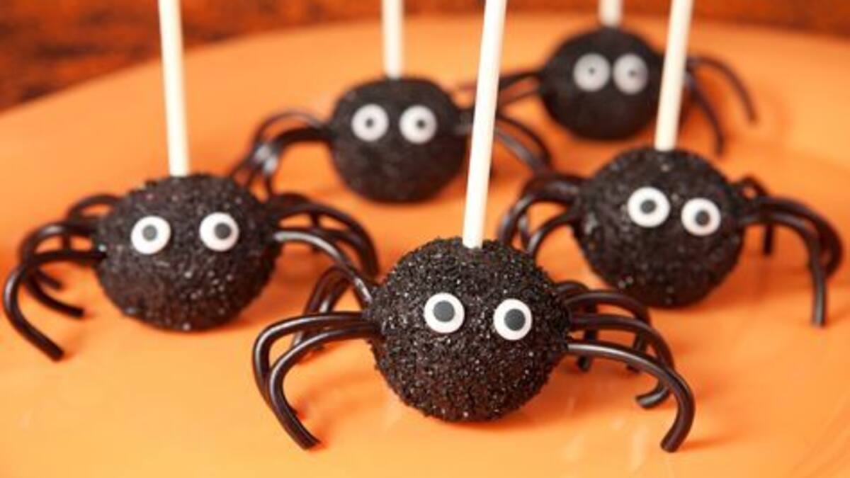 Arañas de chocolate