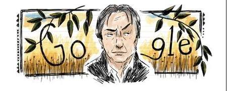 Alan Rickman, doodle. Foto: Google.