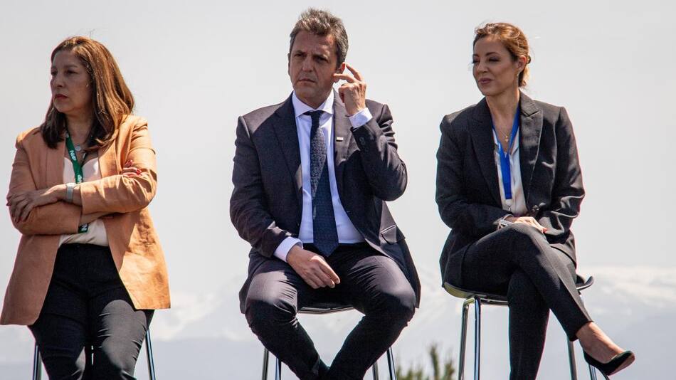 Sergio Massa en Bariloche. Foto: Telam.