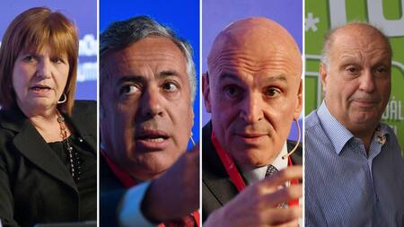 Miembros de la oposición contra el Gobierno. Fotos: NA.