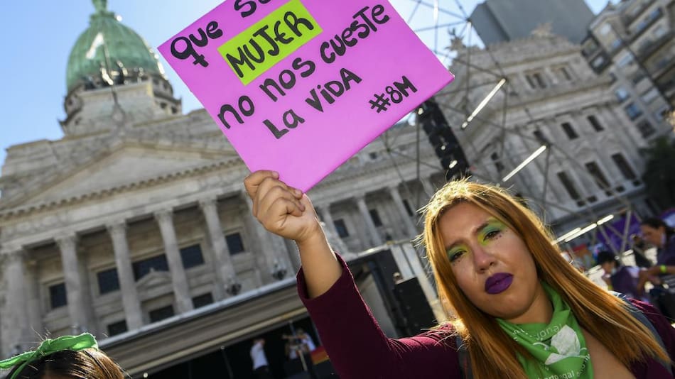 Movilizaciones al Congreso en el Día de la Mujer, NA