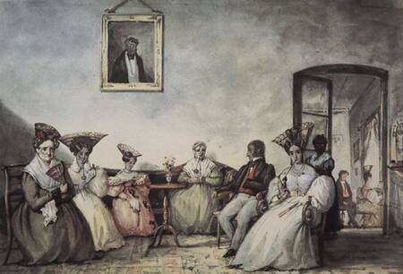 Tertulias en la época colonial