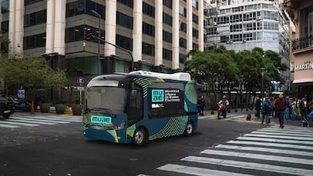 Minibus, el vehículo sustentable para transporte en CABA. Foto: Ministerio de Infaestructura.