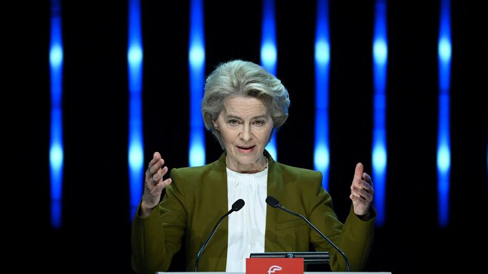 Ursula von der Leyen, presidenta de la Comisión Europea. Foto: Reuters.