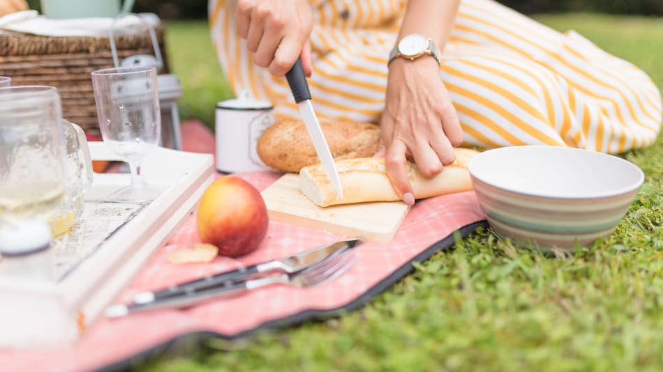 Picnic del día de la primavera.