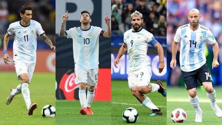 Di María, Messi, Agüero y Mascherano, mejor equipo de la década.
