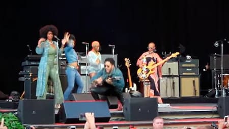 Lenny Kravitz mostró sus partes íntimas