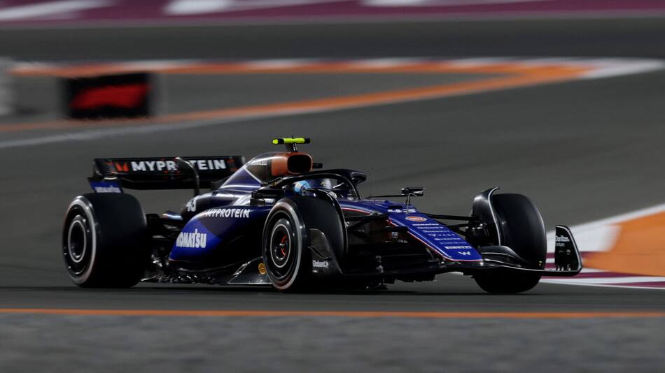 Franco Colapinto en el Gran Premio de Qatar. Foto: Reuters.