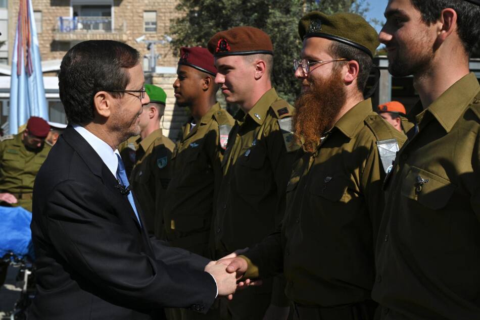 El presidente israelí Isaac Herzog por el Día de la Independencia de Israel. Foto: EFE.