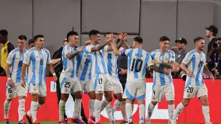 Selección Argentina en Copa América 2024. Foto: EFE.
