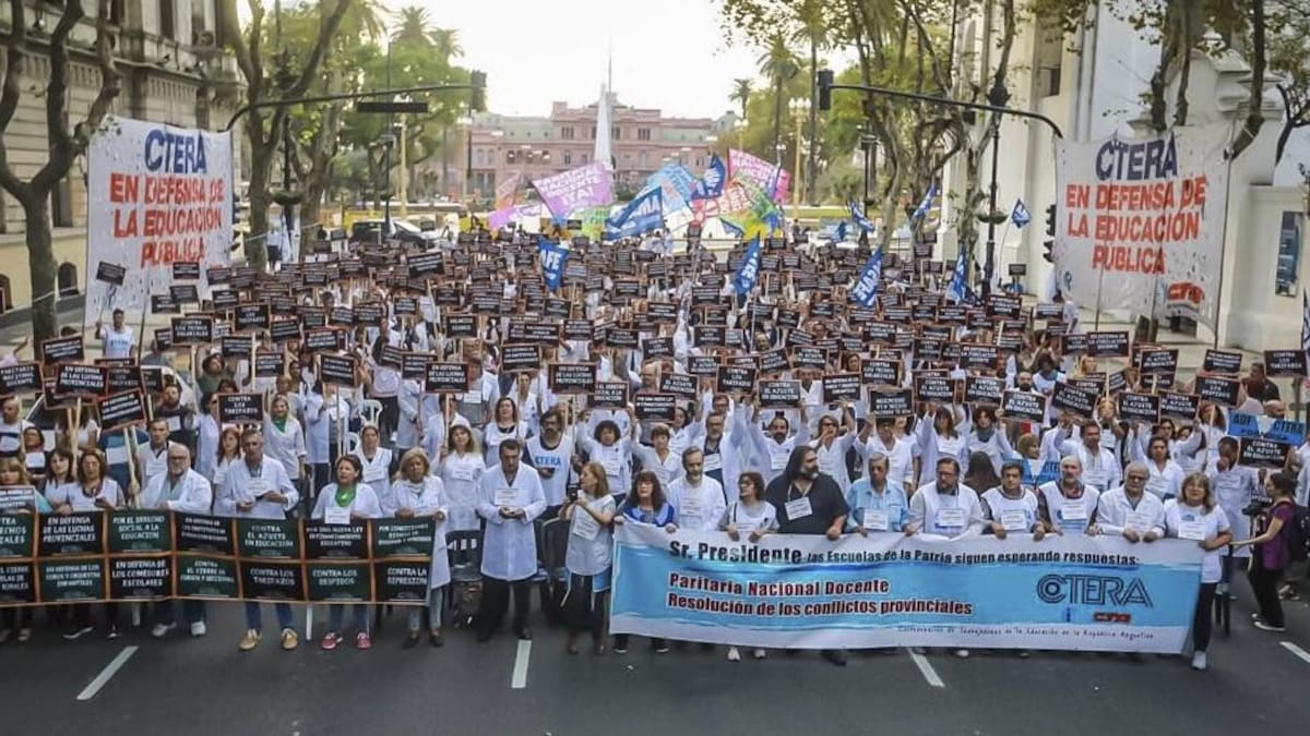Banderazo - docentes bonaerenses