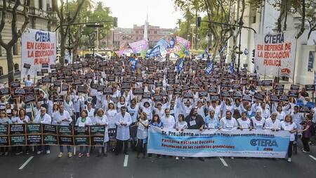 Banderazo - docentes bonaerenses