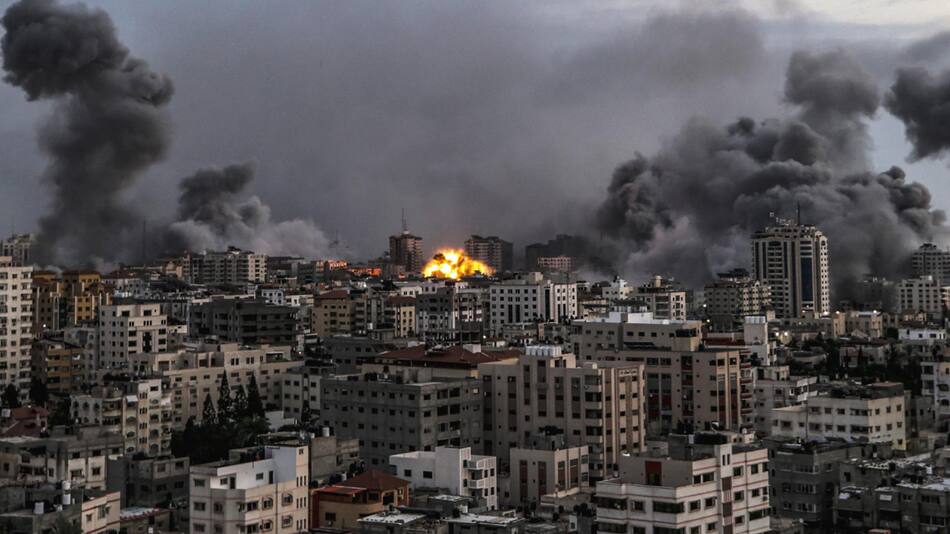 La ciudad de Gaza sufrió un nuevo ataque de Israel. Foto: EFE.