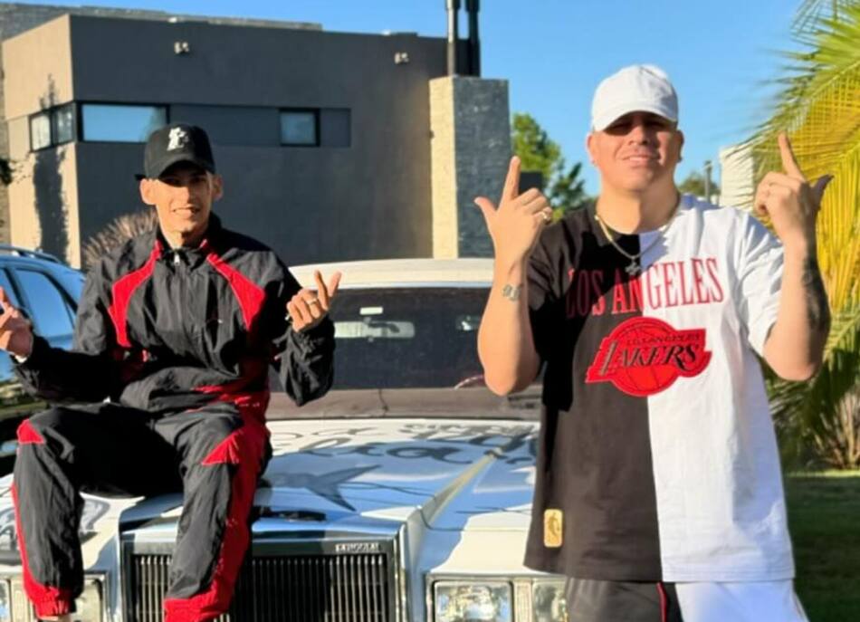L-Gante junto a su manager Maxi El Brother. Foto: Instagram.