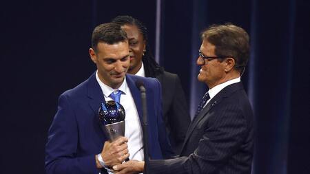 Lionel Scaloni; Premios The Best. Foto: Reuters.