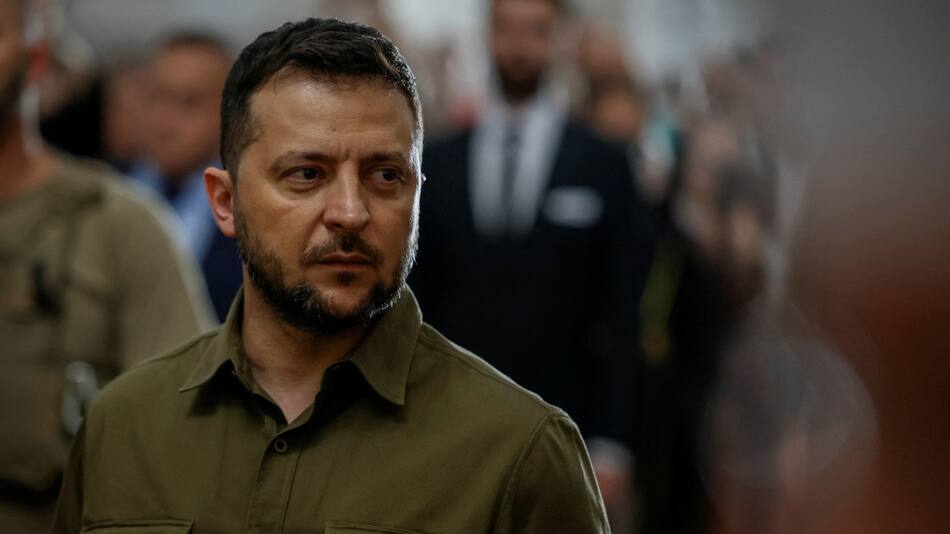 Volodimir Zelenski recibió buenas noticias de la cumbre de la OTAN. Foto: Reuters.