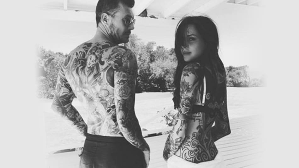Tatuajes de Tinelli y su hija