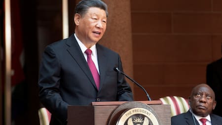 Xi Jinping en la Cumbre de los BRICS. Foto: REUTERS.