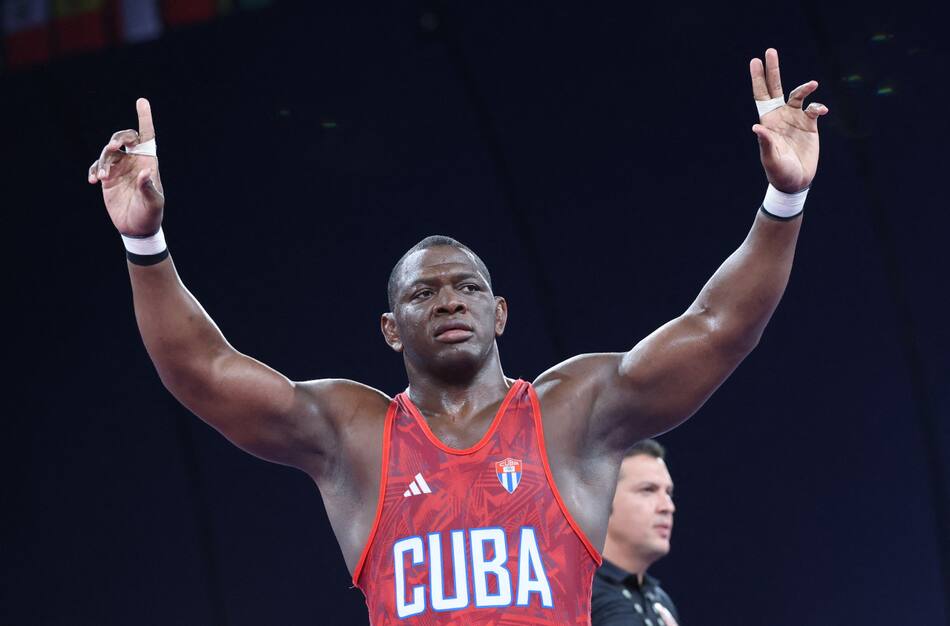 El luchador grecorromano cubano Mijaín López. Foto: Reuters.