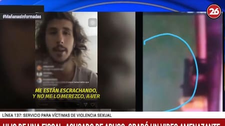 Rodrigo Eguillor, hijo de fiscal acusado de abuso sexual (Canal 26)