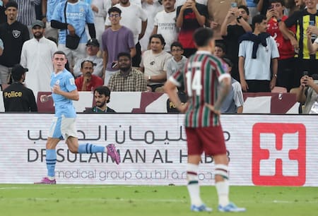 Phil Foden marcó en la final del Mundial de Clubes. Foto: EFE.
