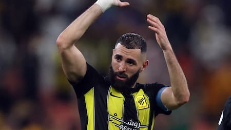 Karim Benzema en el Al Ittihad. Foto: REUTERS.