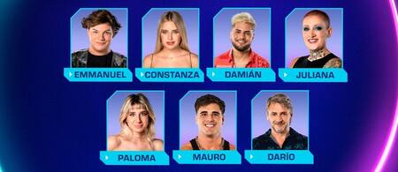Lista de nominados de Gran Hermano. Foto: Twitter.