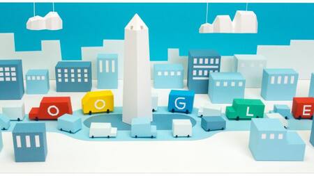 Doodle del Obelisco por su 85 aniversario, Foto: Google