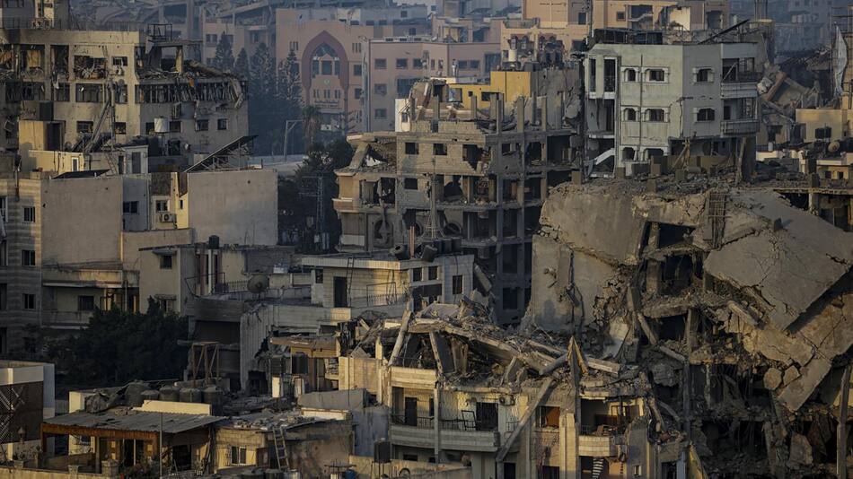 Bombardeos en Gaza. Foto: EFE.