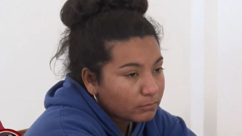 Macarena, hija de Laudelina Peña. Foto: NA.