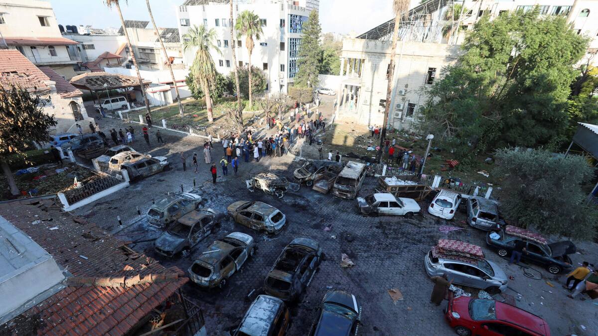 Explosión en hospital de Gaza. Video: EFE.