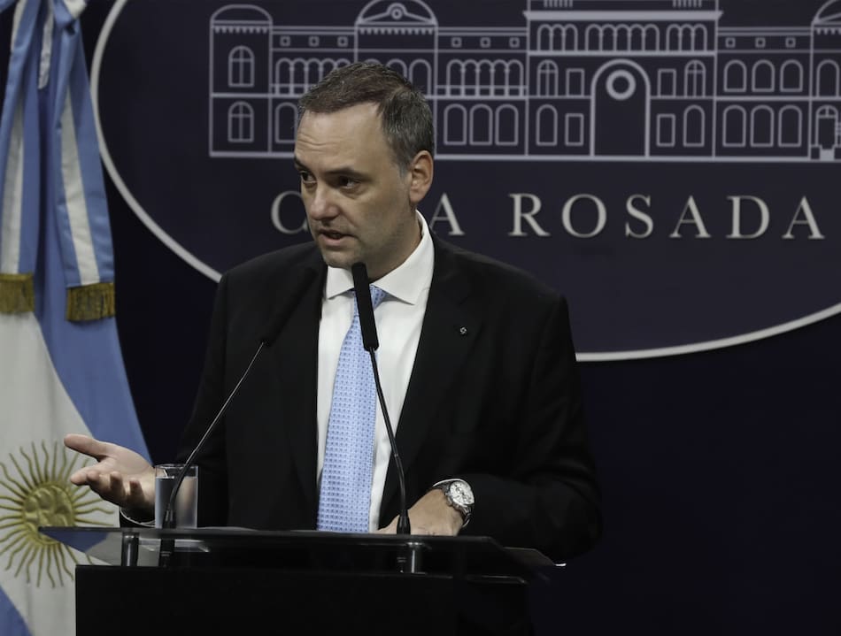 Manuel Adorni, vocero presidencial. Foto: NA.