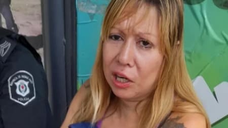 Maricel al momento de ser encontrada en City Bell. Foto: Infobae