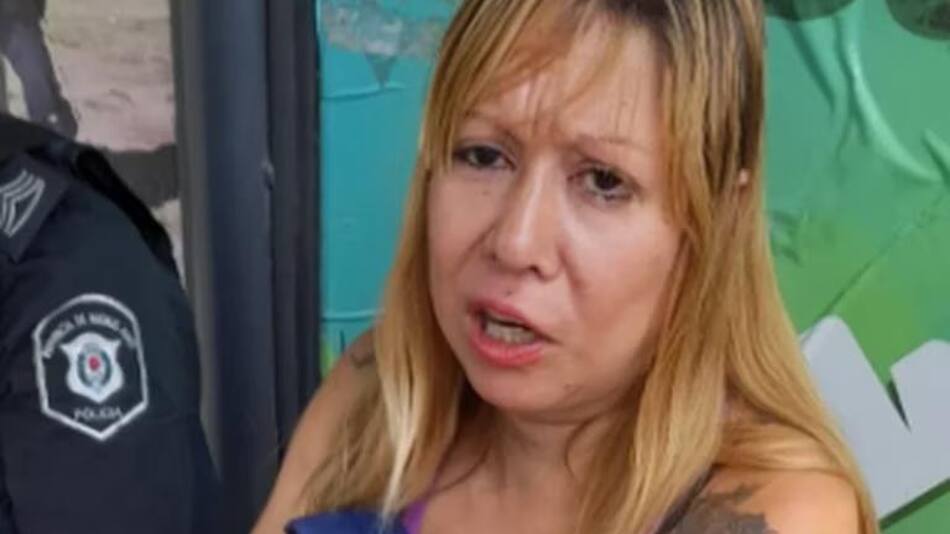 Maricel al momento de ser encontrada en City Bell. Foto: Infobae