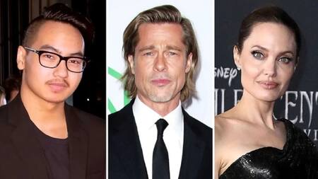 Pax, Brad Pitt y Angelina Jolie. Foto: NA.