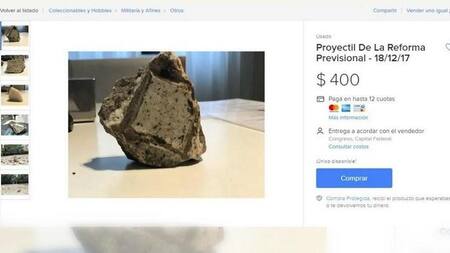 Venta de proyectiles por internet