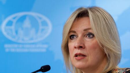 María Zajárova, portavoz de Exteriores de Rusia. Foto: Reuters.