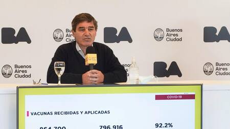 Fernán Quirós, ministro de Salud de la Ciudad, NA