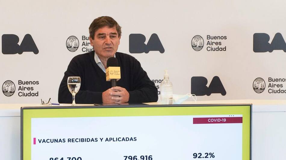 Fernán Quirós, ministro de Salud de la Ciudad, NA