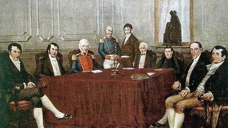 Miembros de la Primera Junta del 25 de Mayo de 1810. Cuadro de Francisco Fortuny.