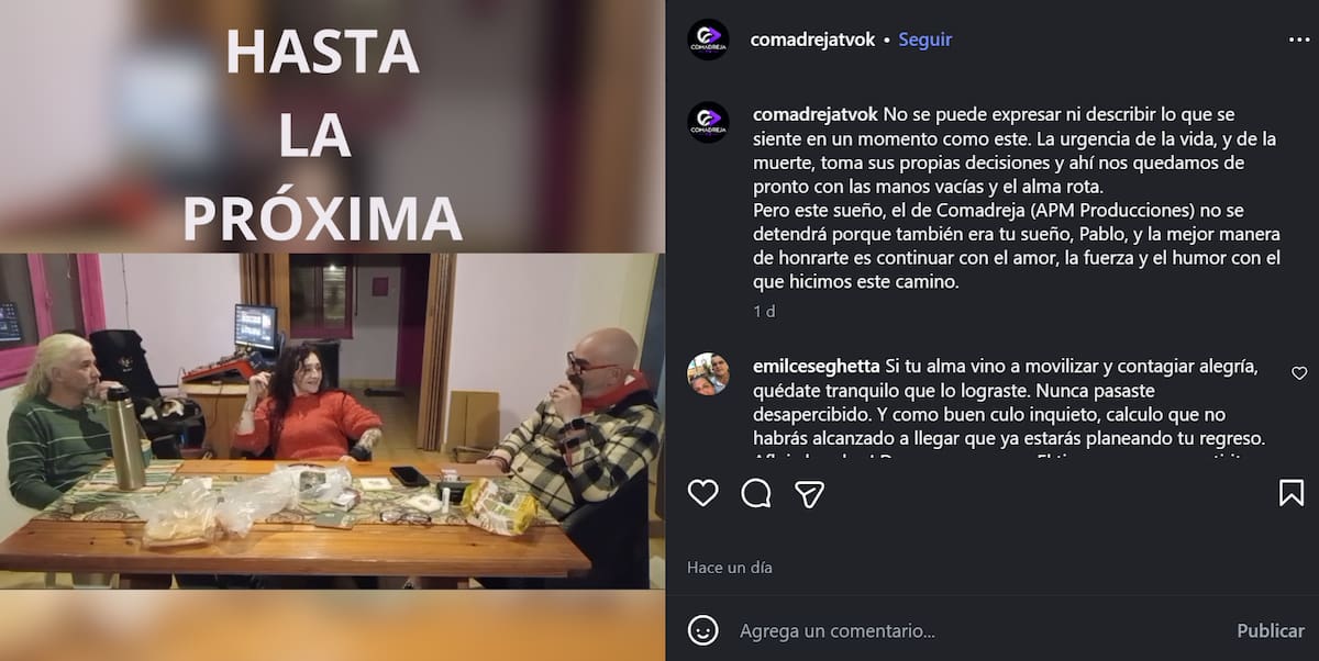 El periodista murió de un infarto en mientras estrenaba su programa de streaming