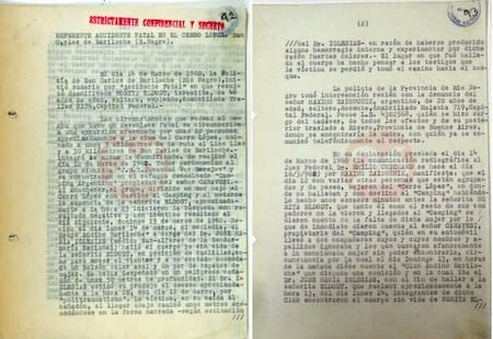 Josef Mengele y Nora Eldodt, Documento Ministerio del Interior