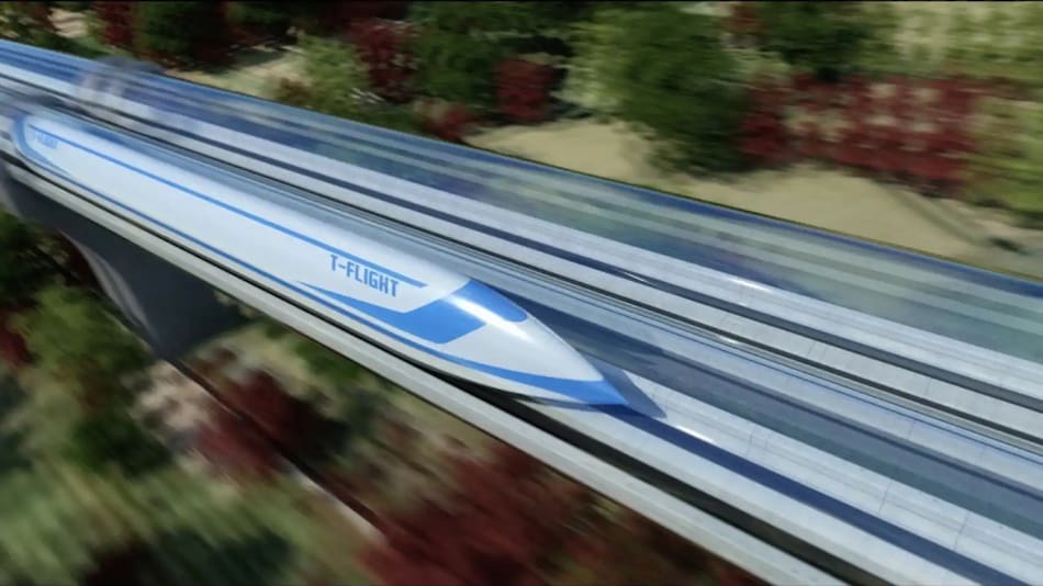 El tren ultrarrápido de China. Foto: CASIC.