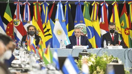 Alberto Fernández en la cumbre del Celac. Foto: NA.